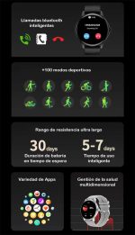 Smartwatch Valdus Vs15 Pro Amoled 1.43 Acero Ip68 - Imagen 6
