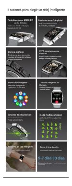 Smartwatch Valdus Vs16 Pro 46mm Amoled Ip68 Hombre - Imagen 4