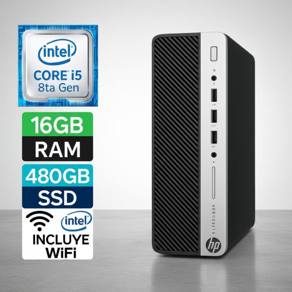 Potente Computador Hp Intel Core I5 8va Generacion 16gb 480gb Wifi