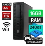Computador Hp 705 G3 Amd A6 16gb Ram 240ssd Wifi Semi Gamer