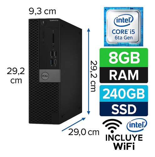 D_733065-MLC98761436457_112025-O.jpg Potente Dell Optiplex 7040 I5 Sexta 8gb 240gb Ssd Wifi Hdmi - Imagen 1
