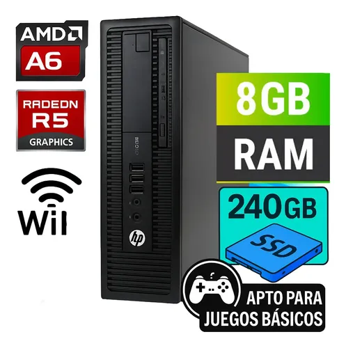 D_843133-MLC92593120237_092025-O.webp Computador Hp 705 Amd A6 8gb Ram 240ssd Wifi Semi Gamer - Imagen 1