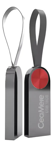 D_859566-MLC85727551880_062025-O.jpg Pendrive Usb 8gb Ceamere Metálico Con Asa De Silicona - Imagen 1