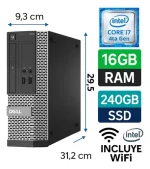 Potente Computador Dell Core I7 Cuarta 16gb 240gb Ssd Wifi