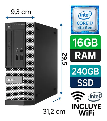 D_863376-MLC91897073714_092025-O.webp Potente Computador Dell Core I7 Cuarta 16gb 240gb Ssd Wifi - Imagen 1