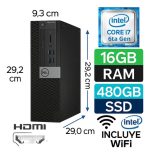 Dell Optiplex 3050 Intel Core I7 6ta Gen 16gb Ssd 480gb Wifi