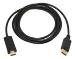 Cable Adaptador Displayport A Hdmi Negro 1.8m