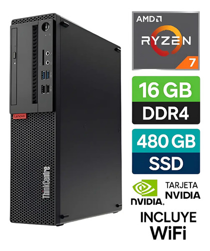 D_904151-MLC91999768062_092025-O.jpg Lenovo Desktop Amd Ryzen 7 16gb 480gb Ssd Wifi - Imagen 1