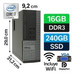 Computador Dell Intel Core I7 Cuarta 16gb Ddr3, 240 Ssd Wifi