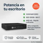 Potente Mini Pc Hp Prodesk 705 G1 Amd A8 12gb 120ssd Wifi - Imagen 4