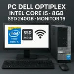 Pc Dell Optiplex Intel Core I5, 8gb, Ssd 240gb + Monitor 19 - Imagen 5