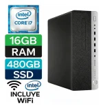 Potente Hp Elitedesk 800 G3 Intel I7 / 16gb Ram 480 Ssd Wifi