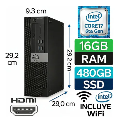 D_785041-MLC114710419318_082026-O.webp Potente Dell Optiplex 7040 I7 6700 16gb 480 Ssd Wifi - Imagen 1
